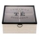 thumbnail image 1 of Caja De Té Mediana De Madera 4 Espacios Tomemos Descanso Beige, 1 of 3