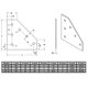 thumbnail image 1 of Escuadra metálica 45° para perfil estructural 45 acabado mate (2 piezas), 1 of 4
