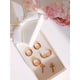 thumbnail image 3 of Pack De Aros Argollas Cruz Doble Uso Chapadas En Oro 18k, 3 of 3