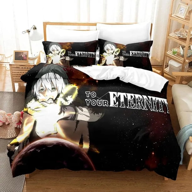 Anime To Your Eternity Bedding Set Duvet Cover Bed Set Quilt Cover Pillowcase Comforter Boys Adult Bedding Set