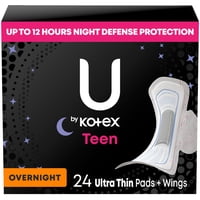 U By Kotex - Almohadillas Sanitarias U De Kotex Balance Teen Ultra Thin Overnight