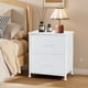 thumbnail image 2 of Cómoda Nightstand SageNest pequeña con 2 cajones, color blanco, 2 of 7