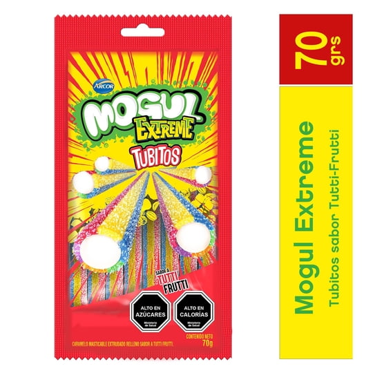 Tubitos Mogul Tutti Frutti 70 g Arcor