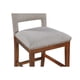 thumbnail image 3 of Upholstered Top Bar Stools with Studs and Wooden Legs (1 PC Only), 3 of 3