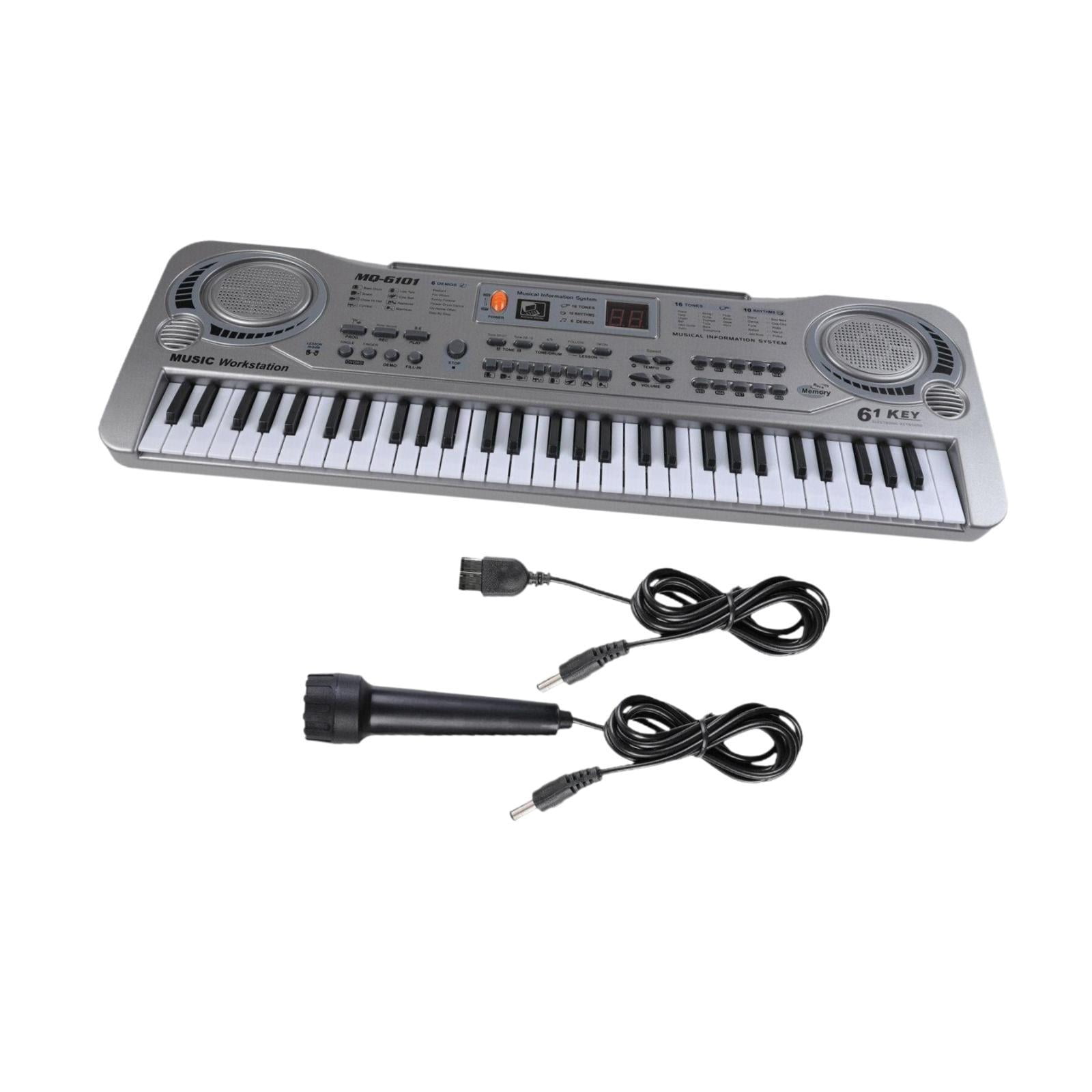 Bothyi - Teclado De Piano Electrónico De 61 Teclas Portátil Para Fiesta De Cumpleaños De Niños Y Niñas