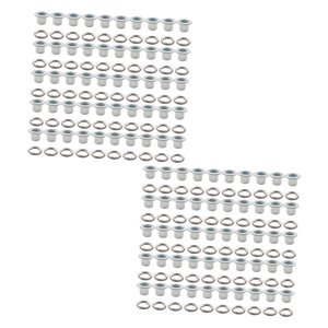 Bothyi - Kit De Herramientas Con Ojales, Ojales Pequeños De 5Mm Para Álbum De Recortes, Sombreros De Lona, Color Blanco, 100 Uds.