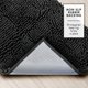 thumbnail image 5 of Juego de alfombras de baño de felpilla Hearth & Harbor, color negro, 5 of 8