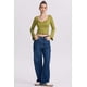 thumbnail image 4 of Polera Mujer Escote V Verde Agua, 4 of 4