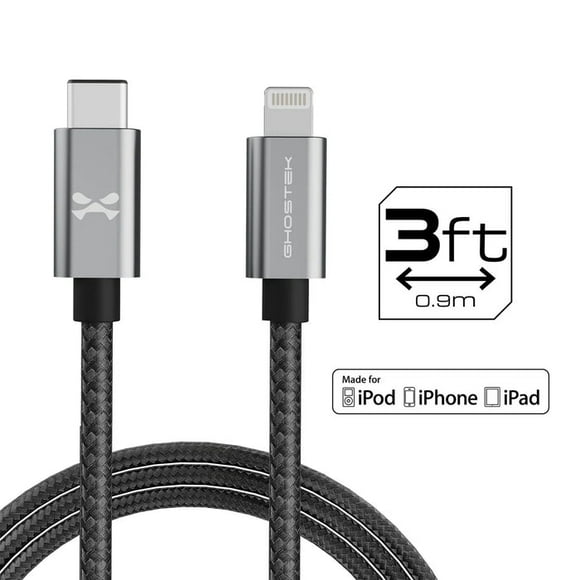 Cable Tipo C - Lightning / 1 Metro / Ghostek NRG Line