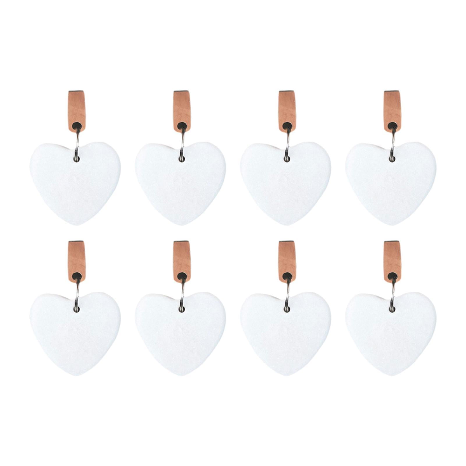 Magideal - Clips De Pesas Del Mantel 8pcs, Colgante De Piedra De Mármol, En Forma De Corazón, Decoración De La Colgadora De Mesa Para Jardín De Cortina De Patio Estilo A