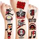 thumbnail image 1 of Tatuajes temporales frawharmone 96 piezas Rock N Roll, 1 of 8
