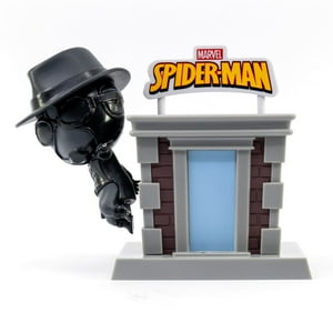 Figura Spiderman 8 Cm Con Escenario Edificio - Man Noir