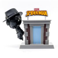 Figura Spiderman 8 Cm Con Escenario Edificio - Man Noir