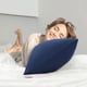 thumbnail image 3 of PiccoCasa 2 Paquete de Fundas de Almohada de Algodón Egipcio con Cierre de Cremallera King Azul Marino, 3 of 7