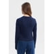 thumbnail image 3 of Polera Mujer Rib Abertura Puño Azul, 3 of 4