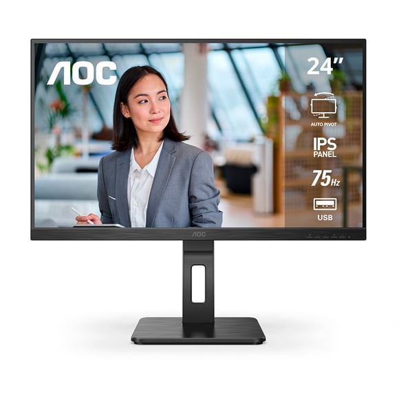 Monitor Pivot AOC 24" IPS FHD 75Hz 24P2U