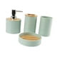 thumbnail image 3 of Juego De 4 Accesorios De Baño, Regalo De Inauguración De La Casa, Decoración De Baño, Taza De Enjuague Bucal Verde, 3 of 5