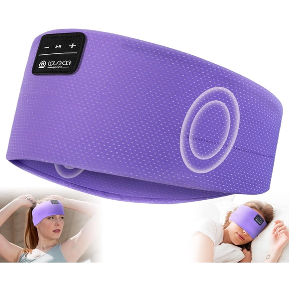 Diadema para dormir con audífonos Bluetooth 5.4 LOVE EYE inalámbrica