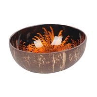 Magideal - Tazón De Almacenamiento Coco Tazón Decorativo Para Tazón Perla Diámetro De Incrustaciones De 12 Cm Recipiente De Tazón Para Tazones De Dulces Secos Ll Naranja