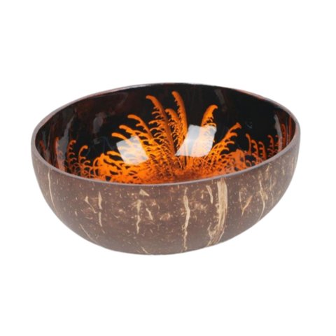 Magideal - Tazón De Almacenamiento Coco Tazón Decorativo Para Tazón Perla Diámetro De Incrustaciones De 12 Cm Recipiente De Tazón Para Tazones De Dulces Secos Ll Naranja