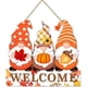 thumbnail image 2 of 1pc, Autumn Harvest Welcome Door Decoration - Wooden Sign for Farmhouse Home Decor - Country Style Front Door Courtyard Plaque - Thanksgiving Decoration - Perfect for Fall and Thanksgiving, 2 of 4