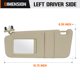 thumbnail image 5 of Visera solar Aeagle Camry 2007‑2011 beige con luz, 5 of 7