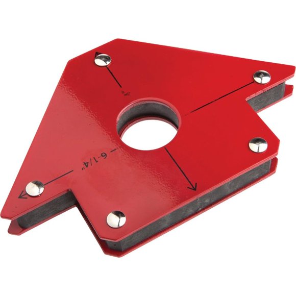 Plantilla de soldadura Forney mediana de 50 lb (22,7 kg) con agujero central rojo