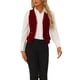 thumbnail image 1 of INSPIRE CHIC Chaleco de Traje de Terciopelo para Mujer Retro Sin Mangas Steampunk Blazer Chaleco Elegante S Burdeos, 1 of 6