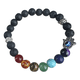 thumbnail image 1 of Pulsera 7 chakras mano de fátima piedras naturales volcánica, 1 of 3
