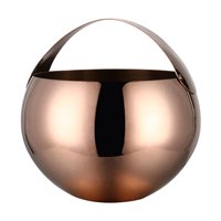 Magideal - De De Material Acero Inoxidable, Enfriador De Botellas , Tazón Enfriador Con Asa, Portátil Para Bebidas , Barra De Bebidas , 2L 2L Oro Rosa