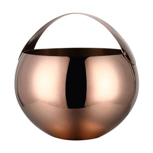 Magideal - De De Material Acero Inoxidable, Enfriador De Botellas , Tazón Enfriador Con Asa, Portátil Para Bebidas , Barra De Bebidas , 2L 2L Oro Rosa