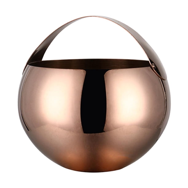 de de material acero inoxidable, enfriador de botellas , tazón enfriador con asa, portátil para bebidas , barra de bebidas , 2L 2L Oro Rosa