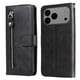 thumbnail image 4 of Funda con Cremallera para iPhone 17 Pro Max, Carcasa Cartera de Cuero PU con Soporte y Tarjetero, 4 of 5