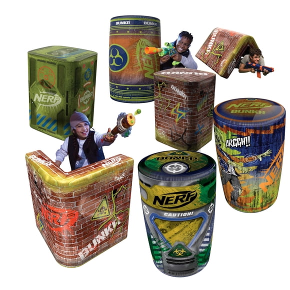 Set de barricadas inflables BUNKR Battle Zones Obstáculos tácticos zombie