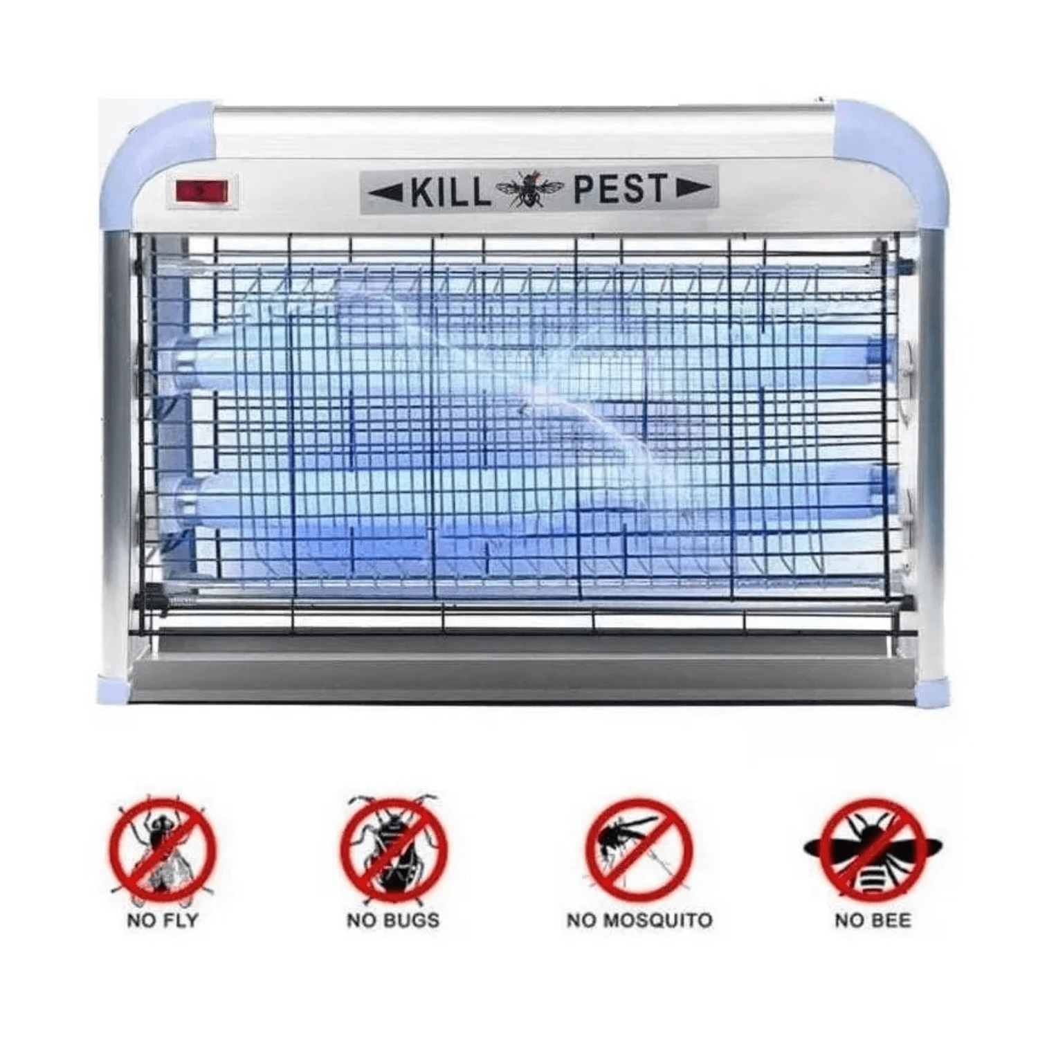 Genérico - Mata Mosca Insectos Eléctricos 8w Insectocutor Lampara Uv Blanco