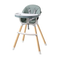 Babyluna - Silla De Comer 2 Alturas 2 Cubiertas Y Cinturón. Verde