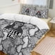 thumbnail image 1 of Grey Snake Print Gorilla Tag Comforter Set Soft 3 Pcs Twin Bedding Sets Thicken for All Season, 1 of 5