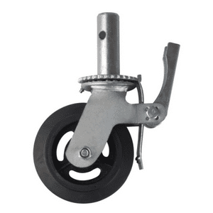 Ruedas 6 Kit De Andamio Freno Y Base Husillo Bryo