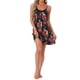 thumbnail image 1 of INSPIRE CHIC Camisón de Mujer con Encaje en el Escote en V, Tirantes Ajustables, Ropa de Dormir Sedosa, Camisón hasta la Rodilla, Vestido de Pijama XL Negro Floral, 1 of 6