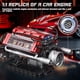 thumbnail image 3 of Kit de modelo de motor V8 Tuajixz motorizado, 588 piezas, 3 of 6