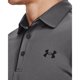 thumbnail image 2 of Polo de golf Under Armour Tech para hombre, color grafito y negro, talla M, 2 of 3
