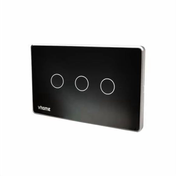 Interruptor WI-FI RF Negro 3 Canles C/N Verctor