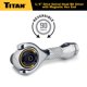thumbnail image 2 of Cabezal giratorio Ratchet Titan 11340 de 1/4 pulgadas con transmisión de 1/4 pulgadas y 90 dientes, 2 of 7