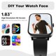 thumbnail image 5 of Reloj Inteligente Choiknbo 1.83" Bluetooth IP68 Negro, 5 of 7