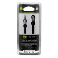Green E - Cable Audio Extensión Macho - Hembra / 3.5Mm / 2 Metros
