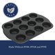 thumbnail image 4 of Molde para muffins Oster Teston de 12 cavidades antiadherente negro mate, 4 of 6