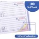 thumbnail image 3 of Libro de recibos autocopiativo WSICSE de 3 partes, 200 juegos, 3 of 3