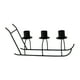 thumbnail image 2 of Candelabro De Hierro Con Forma De Trineo Para El Hogar, Cocina, Candelabro De 3 Brazos, Color Negro, 2 of 3