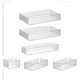 thumbnail image 2 of Organizador De Maquillaje, Cesta De Almacenamiento De Escritorio Acrílica Para Encimera De Tocador, 6 Piezas, 2 of 5