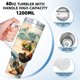 thumbnail image 5 of Kung Fu Panda 4 Vaso aislado de acero inoxidable con asa, diseño temático, regalo para familia, amigos y fans; incluye pajita y encaja en el portavasos estándar, 40 oz, 5 of 6